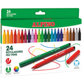 Rotulador Alpino 24 Colores Surtidos | Alpino | Pack 6 Unidades